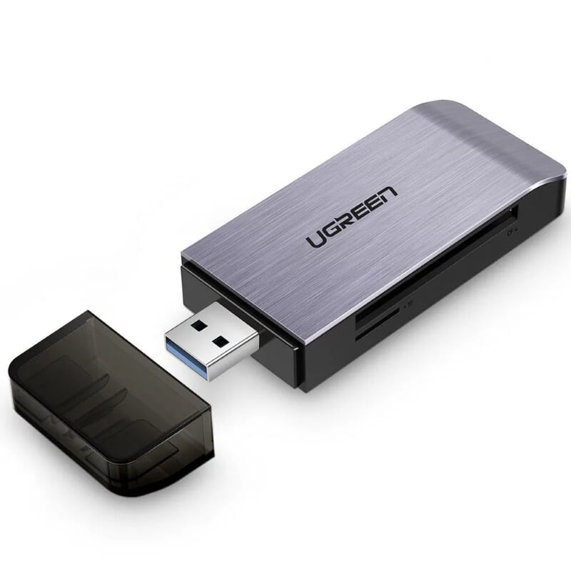 Ugreen 50541 Màu Đen Đầu đọc thẻ USB 3.0 sang SD + TF + CF + MS cao cấp CM180 20050541