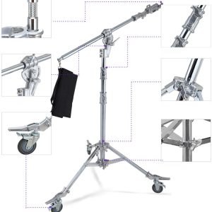 Chân Đèn Meking M6 2in1 Steel Boom - Ảnh 2