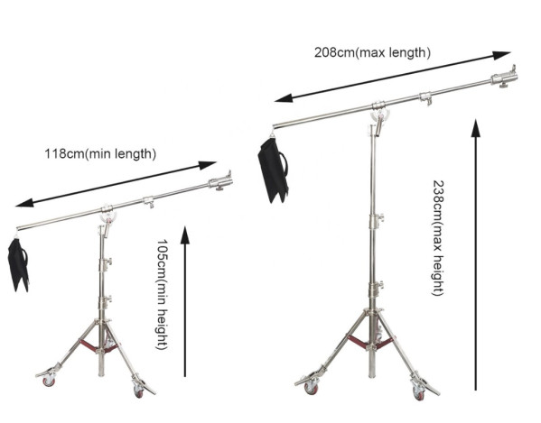 Chân Đèn Meking M6 2in1 Steel Boom