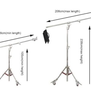 Chân Đèn Boom M5 Pro 2in1 Inox - Ảnh 2