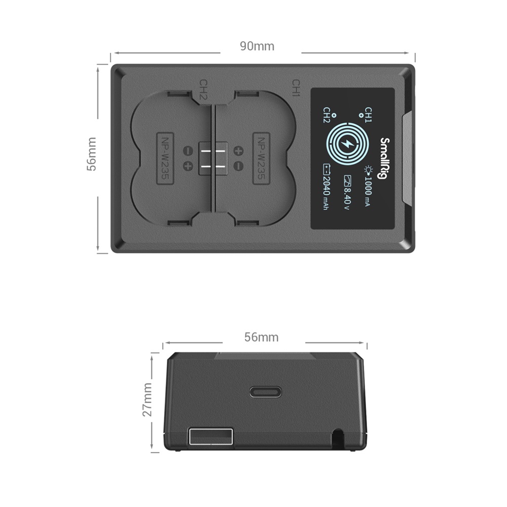 SmallRig NP-W235 Camera Battery Charger 4085 - Ảnh 3