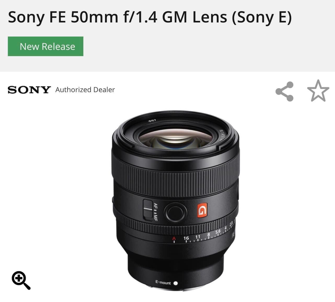 Sony FE 50mm f/1.4 GM (SEL50F14GM) | Chính Hãng - Ảnh 8
