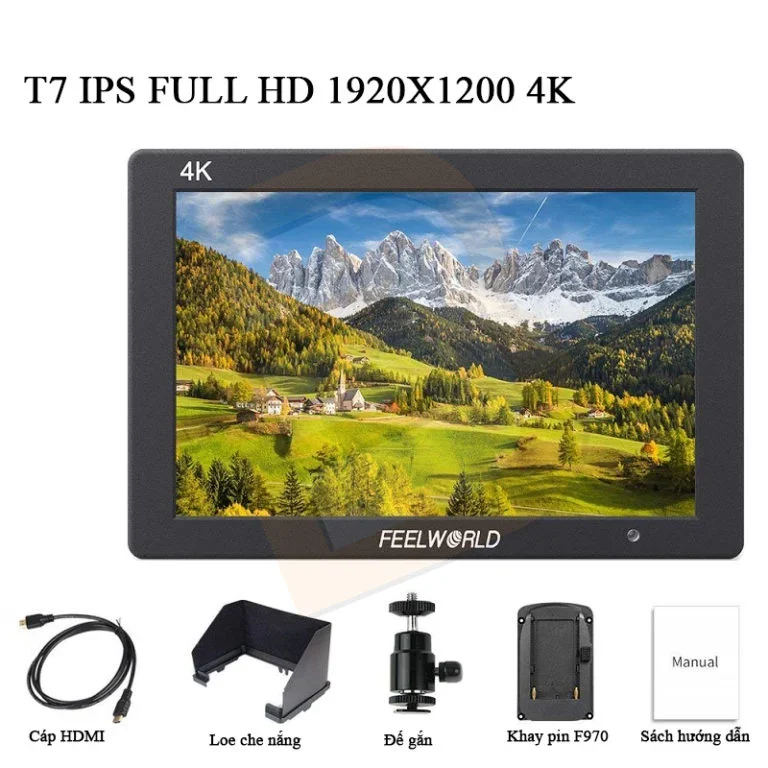 Màn Hình Feelworld T7 Plus Ips Full Hd 1920x1200 7'' 4k - Camera Monitor