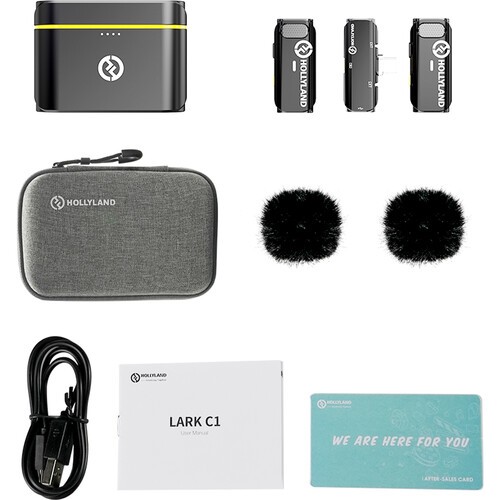Microphone không dây Hollyland Lark C1 Android Duo Đen ( 2 phát 1 thu ) - Chính hãng - Ảnh 12