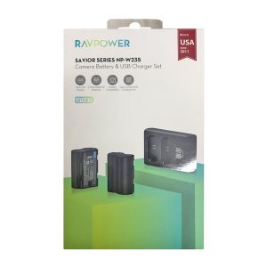 Bộ 2 pin 1 sạc đôi máy ảnh Fujifilm NP-W235 dung lượng 2040mAh Ravpower - Ảnh 4