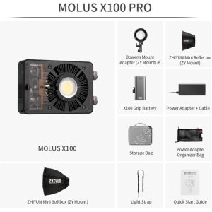 Đèn Led Zhiyun MOLUS X100 Pro - Ảnh 3