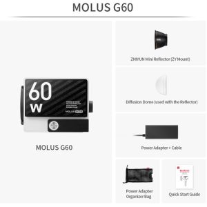 Đèn Led Zhiyun MOLUS G60 Bi-Color Mini Combo - Ảnh 11