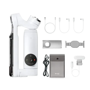 Tay cầm chống rung Insta360 Flow - Creator Kit cho điện thoại màu trắng