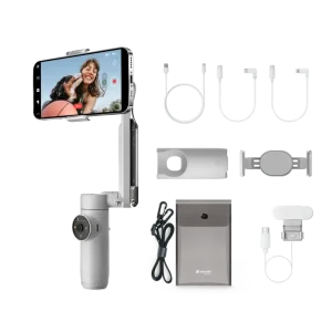 Tay cầm chống rung Insta360 Flow - Creator Kit cho điện thoại màu xám - Ảnh 2