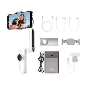 Tay cầm chống rung Insta360 Flow - Creator Kit cho điện thoại màu trắng - Ảnh 3