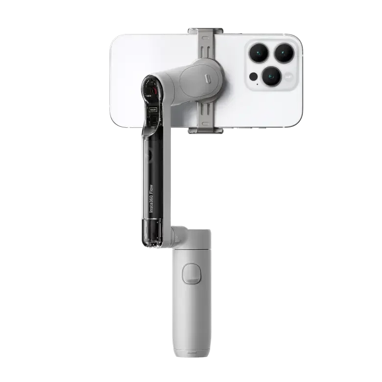 Tay cầm chống rung Insta360 Flow - Standalone cho điện thoại màu xám - Ảnh 5