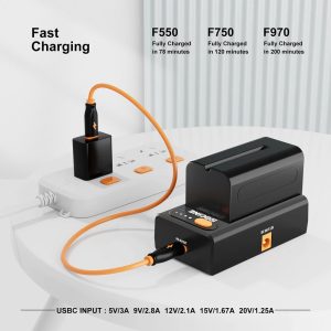 ZGCINE NPF-02 NPF Battery Charger Powering Adapter - Chính hãng - Ảnh 4