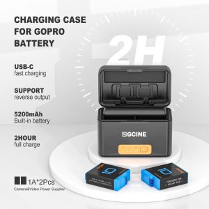 ZGCINE Mini Charging Case with 2 x GoPro 901 Batteries - Chính hãng - Ảnh 6