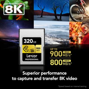 Thẻ nhớ CFexpress Type A Lexar Professional 320GB GOLD Series | Chính Hãng - Ảnh 3