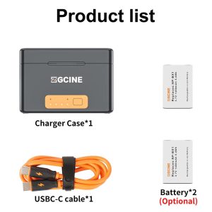 ZGCINE PS-BX Charging Case for Sony NP-BX1 battery (2-bit NO battery) - Chính hãng - Ảnh 9