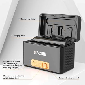 ZGCINE PS-BX Charging Case for Sony NP-BX1 battery (2-bit NO battery) - Chính hãng - Ảnh 3