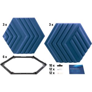 Bộ 6 tấm tiêu âm Elgato Wave Panels - Starter Kit Blue - Ảnh 3