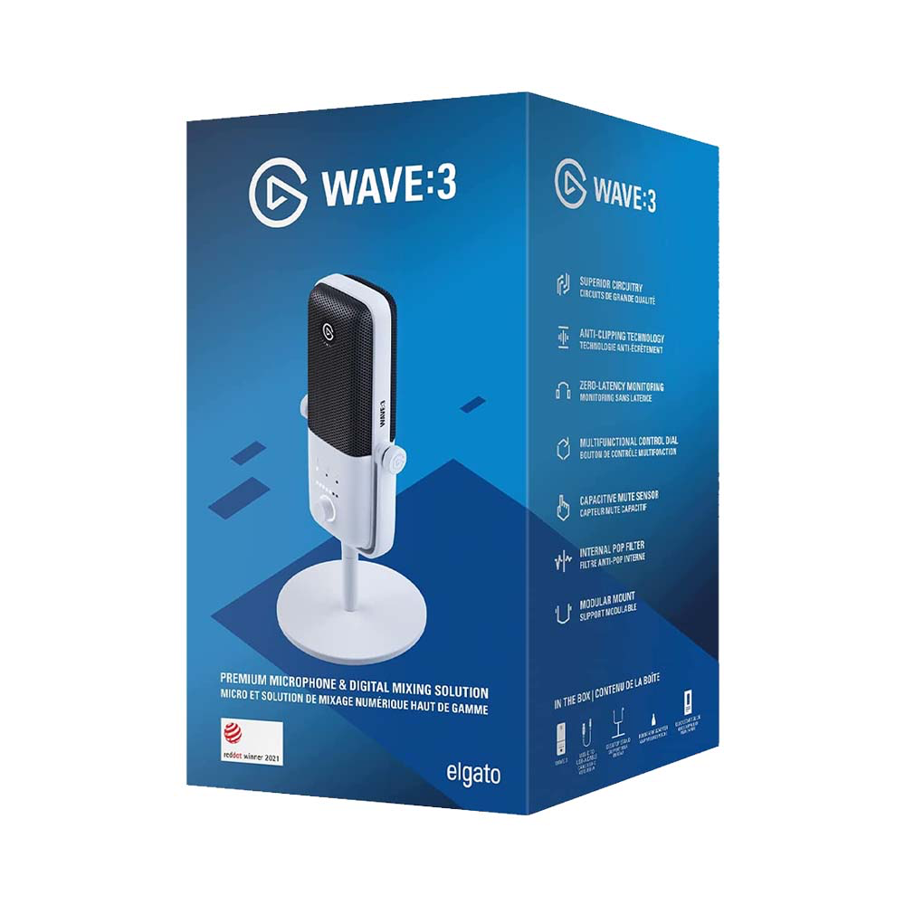 Thiết bị stream Microphone Elgato Wave 3 Trắng - Chính hãng - Ảnh 2