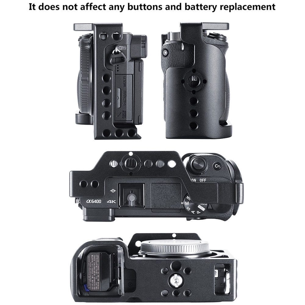 UURig R008 Full Camera Cage for Sony A6400 - 1367 - Ảnh 9