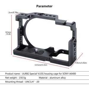 UURig R008 Full Camera Cage for Sony A6400 - 1367 - Ảnh 11