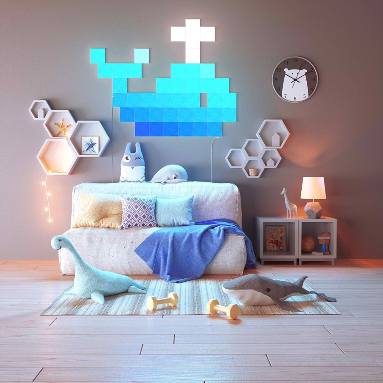 Đèn thông minh Nanoleaf Canvas 9 ô đèn (bộ khởi động) - Ảnh 4
