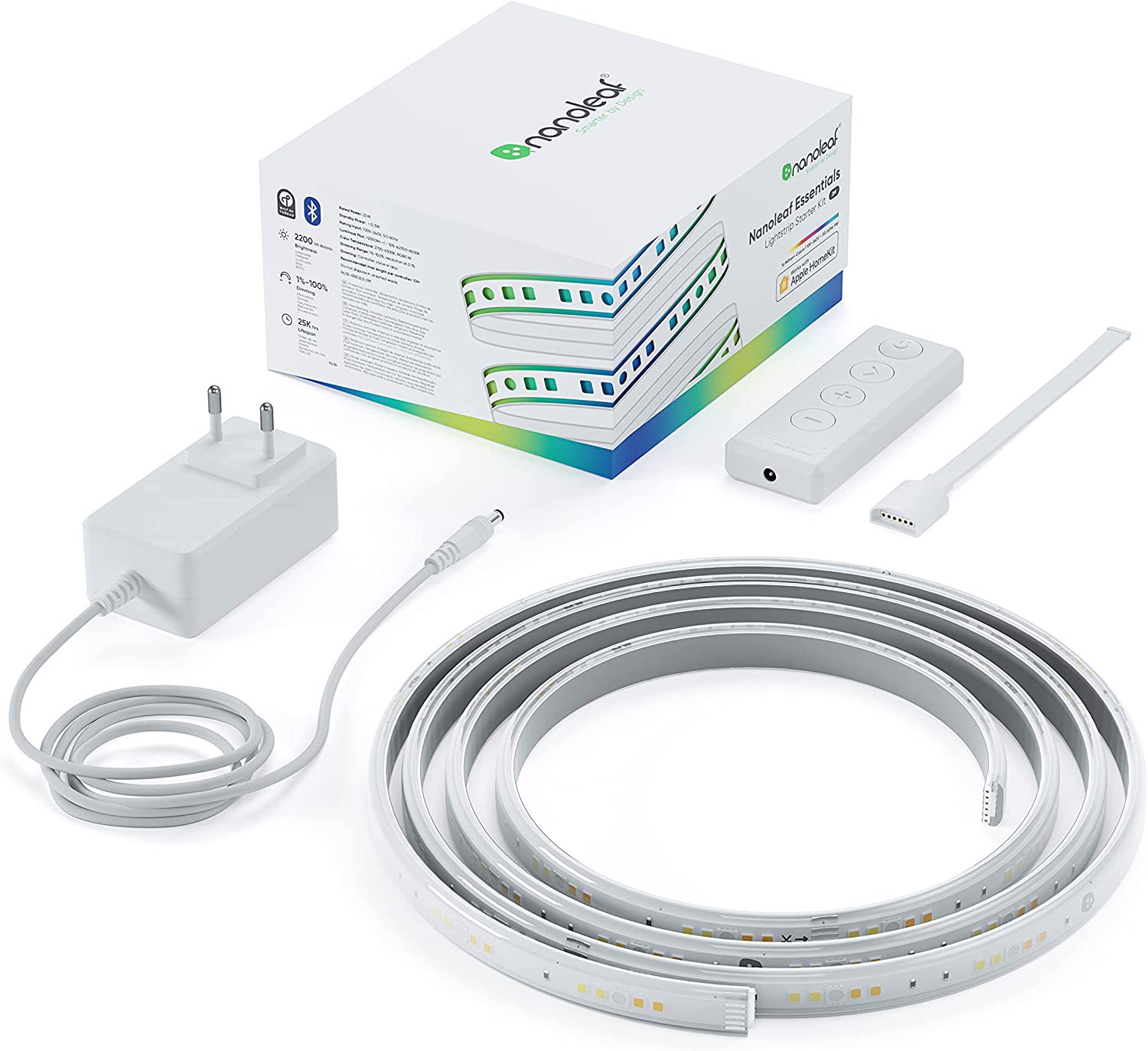 Dây đèn LED thông minh Nanoleaf Essentials Lightstrips 2M (bộ khởi động) - Ảnh 2