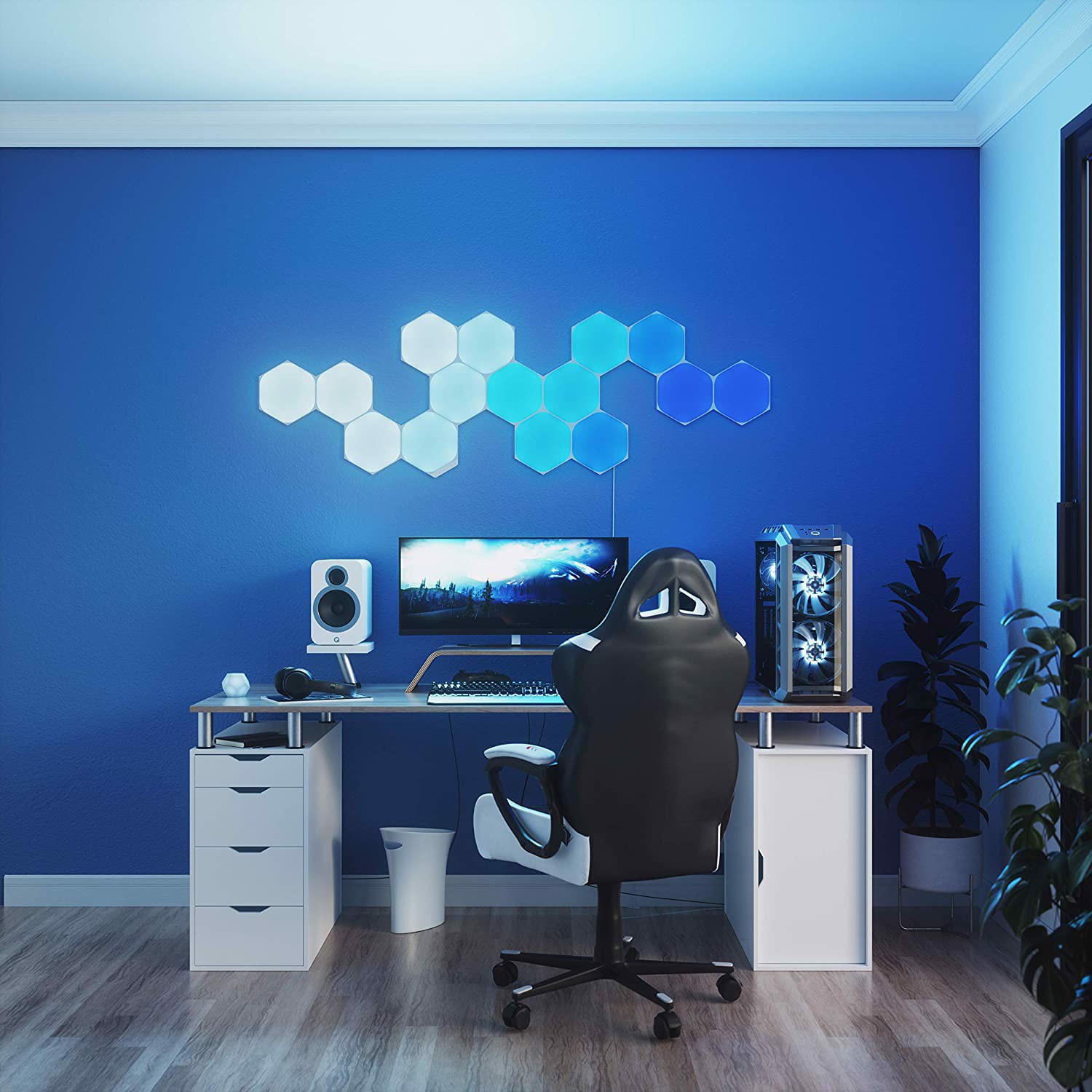 Đèn thông minh Nanoleaf Shapes Lục Giác 9 ô đèn (bộ khởi động) - Ảnh 2