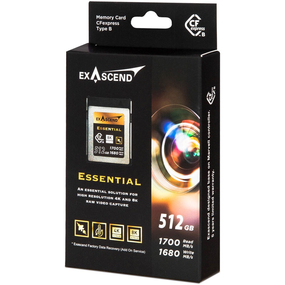 Thẻ nhớ CFexpress Type B Exascend 512GB Essential | Chính Hãng - Ảnh 2