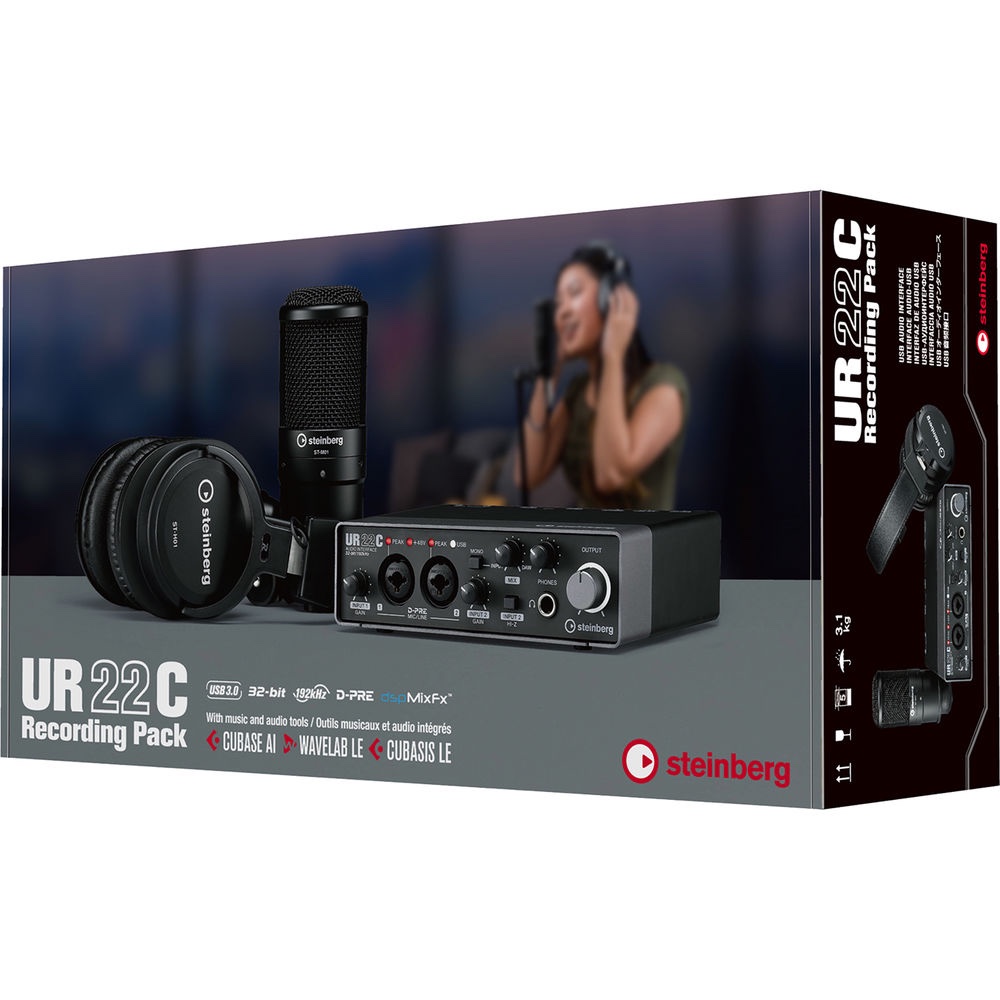Thiết bị xử lý tín hiệu âm thanh Steinberg UR22C Recording Pack - Ảnh 6