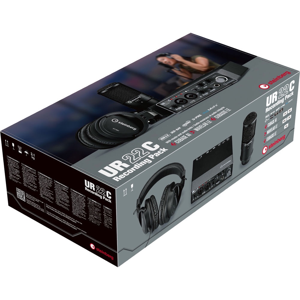 Thiết bị xử lý tín hiệu âm thanh Steinberg UR22C Recording Pack - Ảnh 4