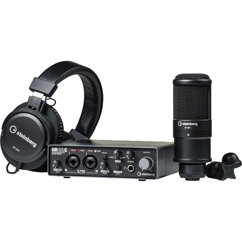 Thiết bị xử lý tín hiệu âm thanh Steinberg UR22C Recording Pack