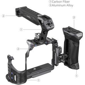 SmallRig "Rhinoceros" Advanced Cage Kit for Sony Alpha 7R V / Alpha 7 IV / Alpha 7S III 3710 - Ảnh 6
