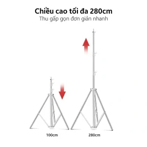 Chân đèn Ulanzi LT-J28 cao 280cm khả năng tải lên đến 50kg - Ảnh 8