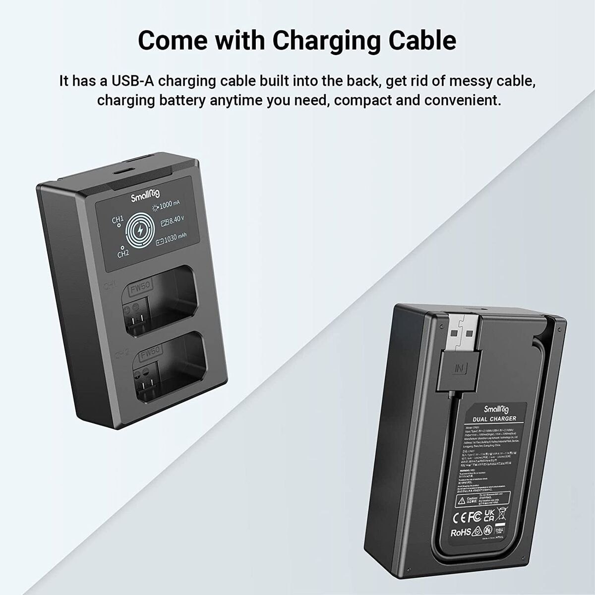 SmallRig NP-FW50 Camera Battery Charger 4081 - Ảnh 5
