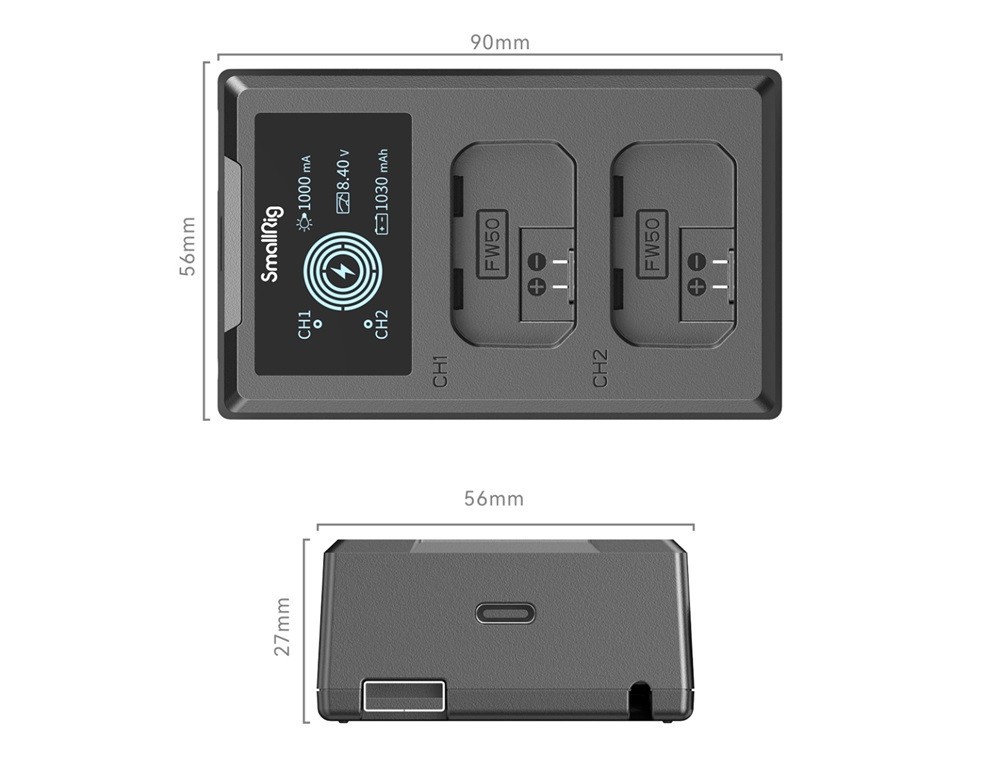 SmallRig NP-FW50 Camera Battery Charger 4081 - Ảnh 3