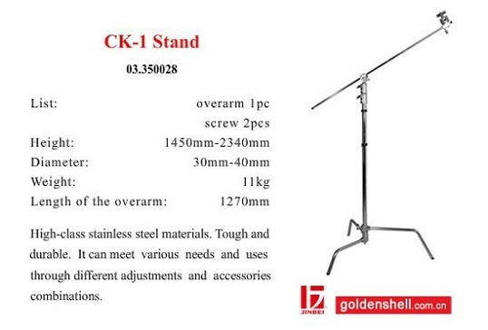 Chân Đèn CK1 C-Stand INOX 2 Khớp Nối - Ảnh 2