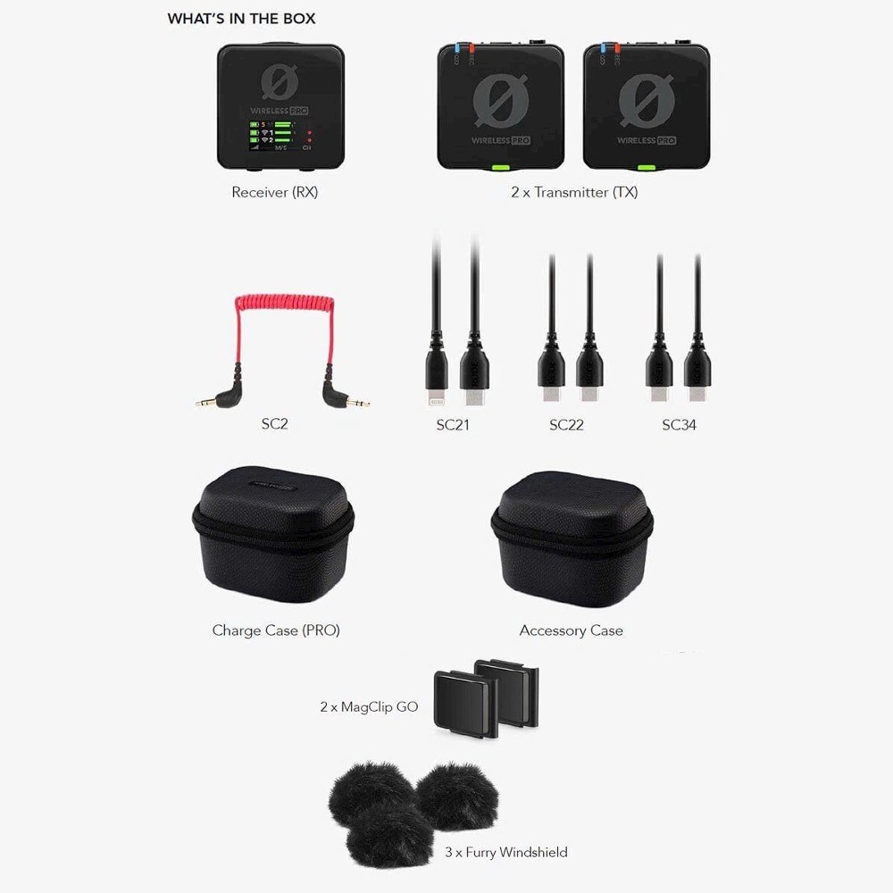 Micro không dây Rode Wireless Pro - Bản không Lavalier ii - Chính hãng - Ảnh 2
