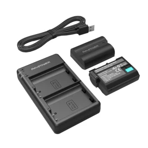 Combo 2 Pin 1 Sạc Cho Nikon En-El15 Ravpower| Chính Hãng