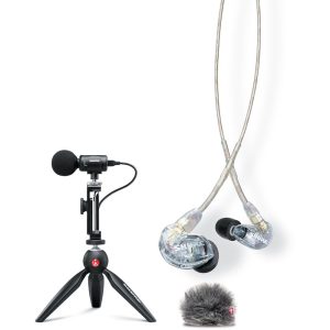 Bộ micro thu âm condenser stereo Shure MV88+ kèm tai nghe Shure SE215 và chân tripod - Chính hãng - Ảnh 2