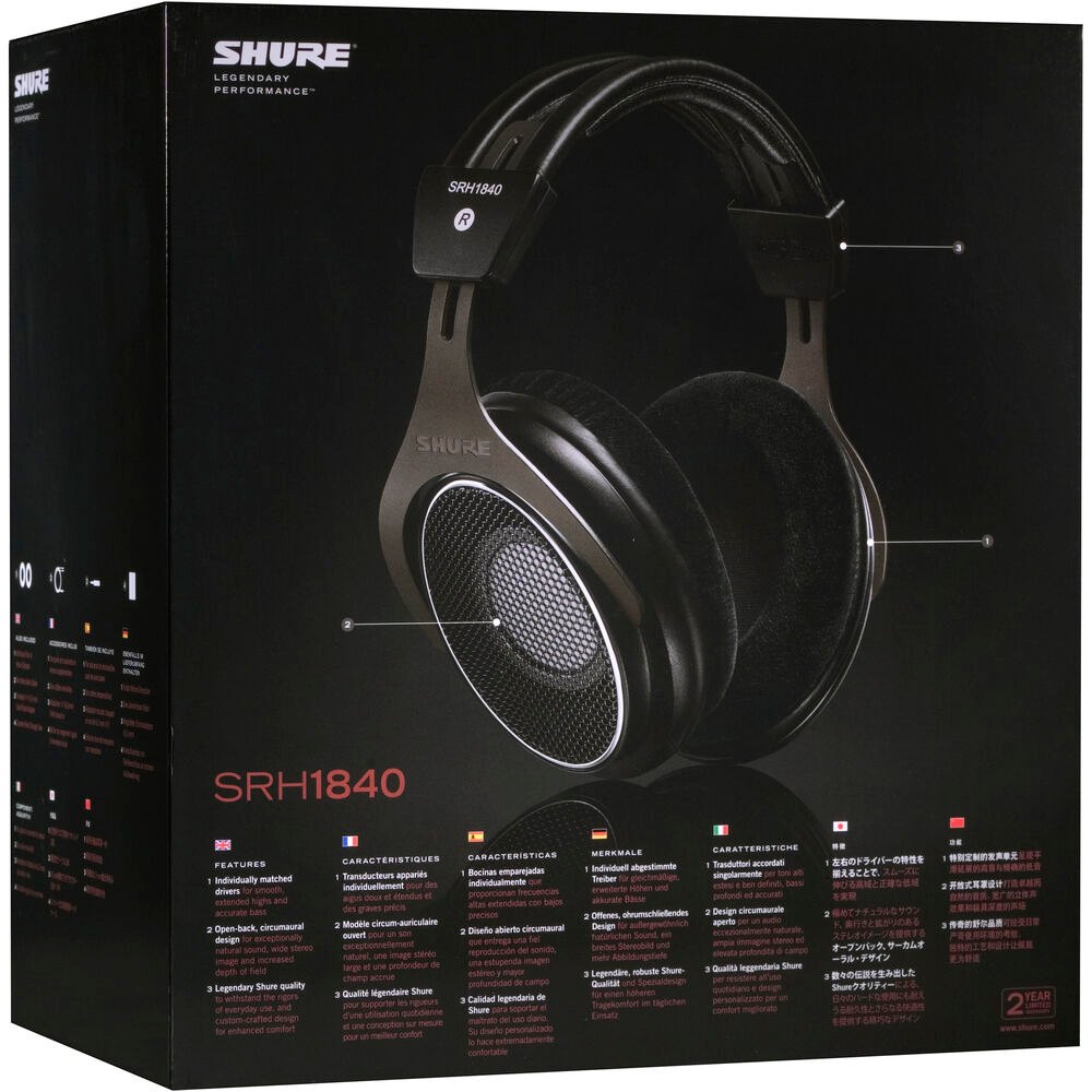 Tai Nghe Shure SRH1840 BK - Chính hãng - Ảnh 6
