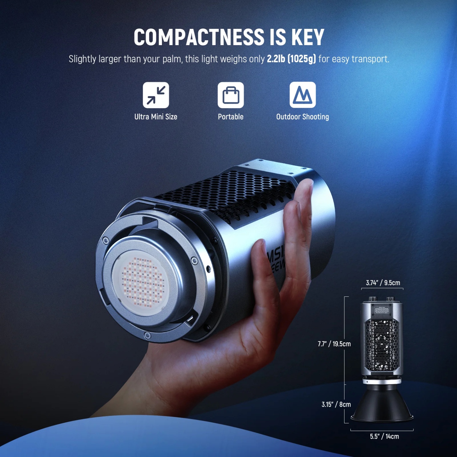 NEEWER MS150C 150W Mini RGB LED Video Light - Chính hãng - Ảnh 3