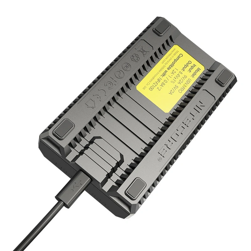 Đế sạc pin đôi qua USB C cho Sony NP-F970/NP-F550 Nitecore - USN3 PRO - Ảnh 4