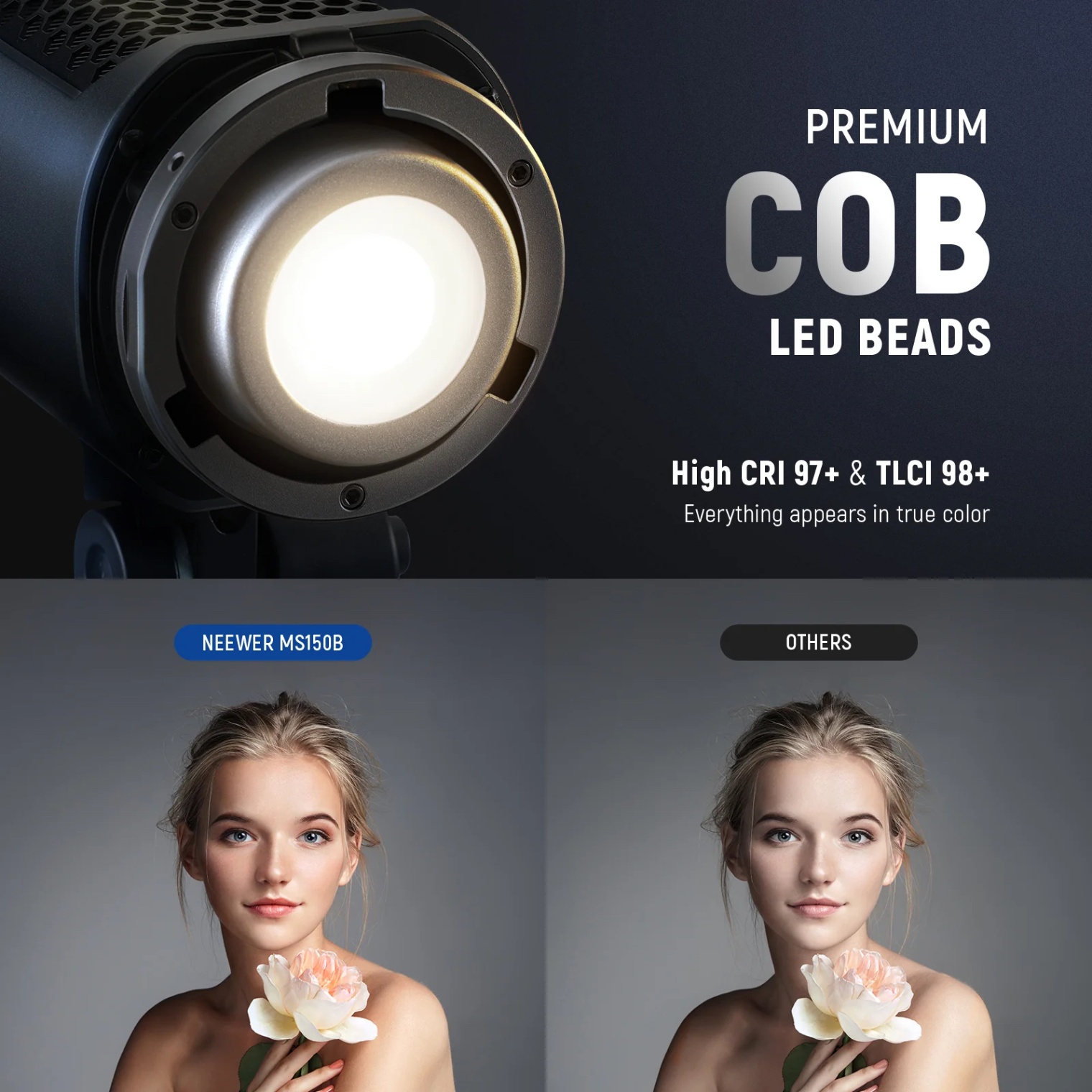 NEEWER MS150C 150W Mini RGB LED Video Light - Chính hãng - Ảnh 4