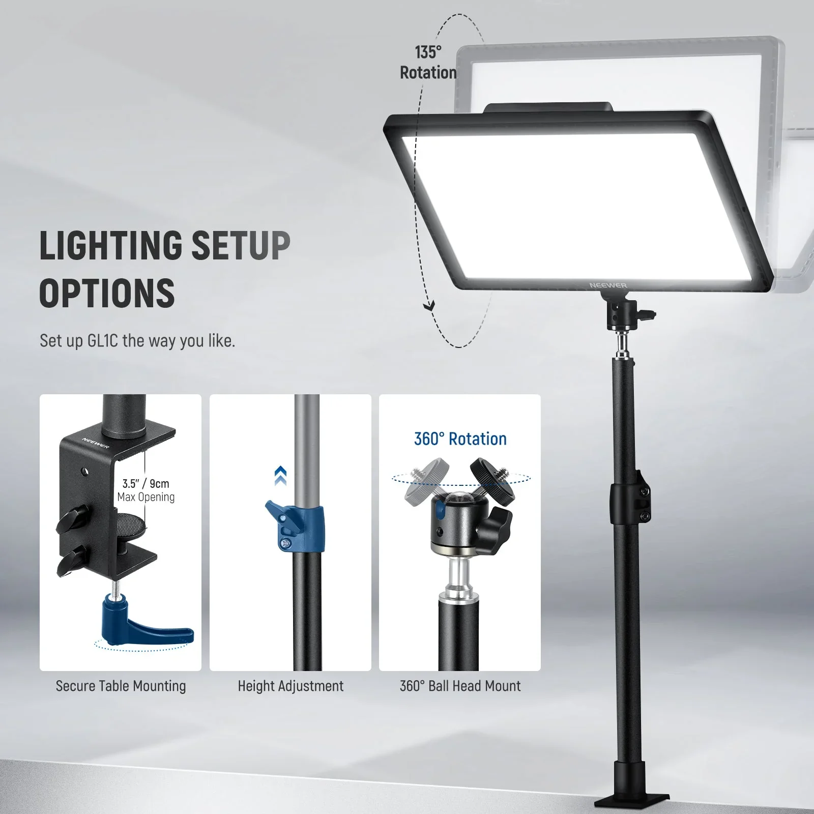Đèn LED NEEWER GL1C RGB - Chính hãng - Ảnh 6