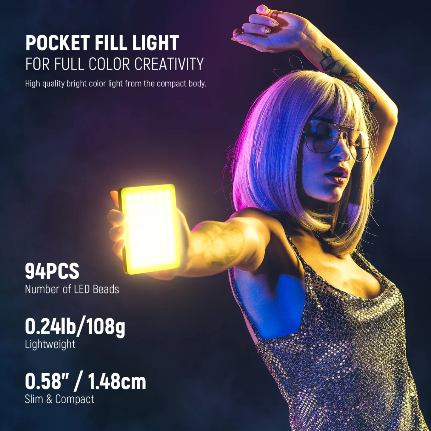 Đèn Led NEEWER VL67C RGB - Chính hãng - Ảnh 3