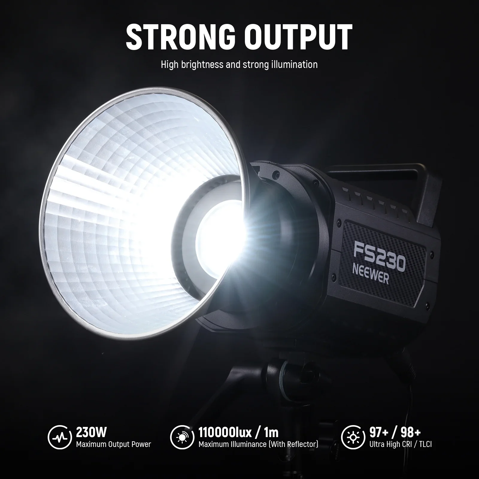 Đèn Led NEEWER FS230 COB Video Light 230W - Chính hãng - Ảnh 2
