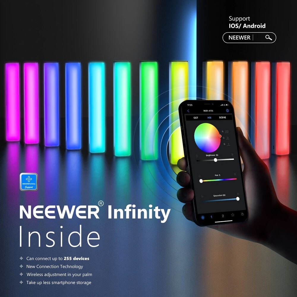 Đèn Tube Vuông Neewer RGB1 RGB - Chính hãng - Ảnh 5
