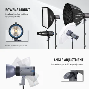 Đèn Flash NEEWER Q300 300Ws 2.4G Outdoor Strobe - Chính hãng - Ảnh 6