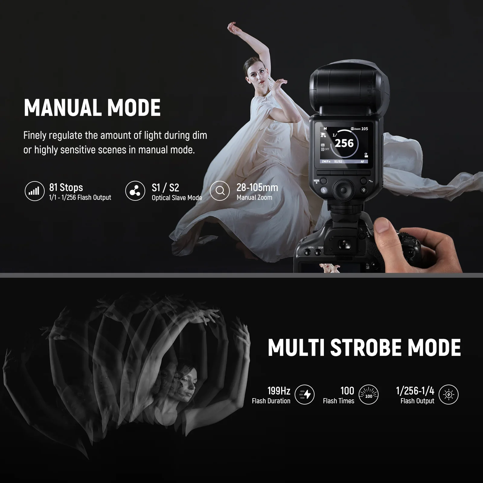 NEEWER Z2 TTL Round Head Flash Speedlite For S/C/N - Chính hãng - Ảnh 6