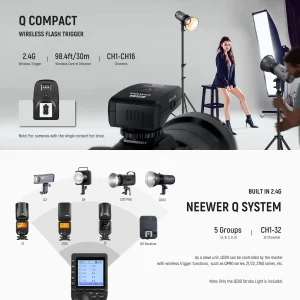 Đèn Flash NEEWER Q300 300Ws 2.4G Outdoor Strobe - Chính hãng - Ảnh 7